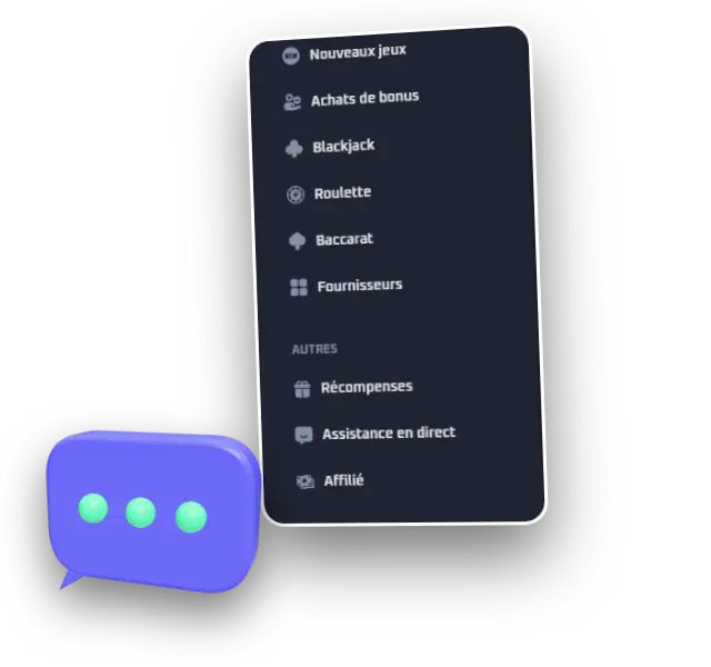 Capture de l'interface Thrill, rubrique Assistance